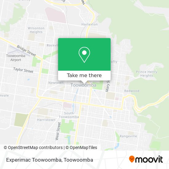 Experimac Toowoomba map