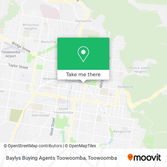 Baylys Buying Agents Toowoomba map