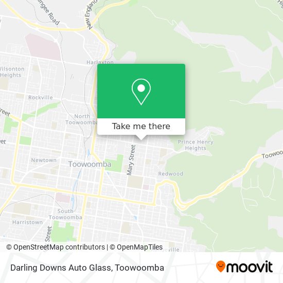 Mapa Darling Downs Auto Glass