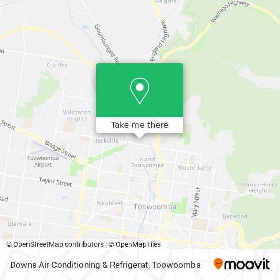 Downs Air Conditioning & Refrigerat map