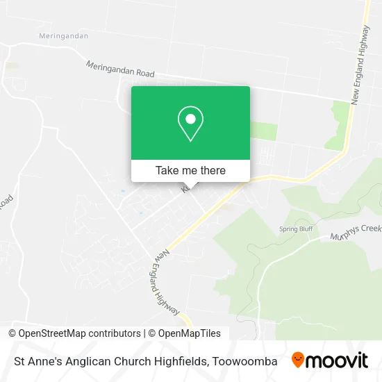 St Anne's Anglican Church Highfields map