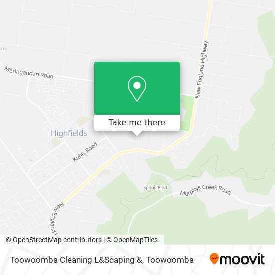 Mapa Toowoomba Cleaning L&Scaping &