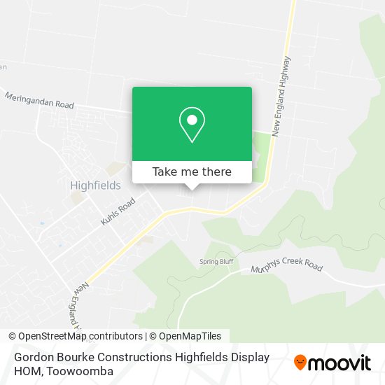 Mapa Gordon Bourke Constructions Highfields Display HOM