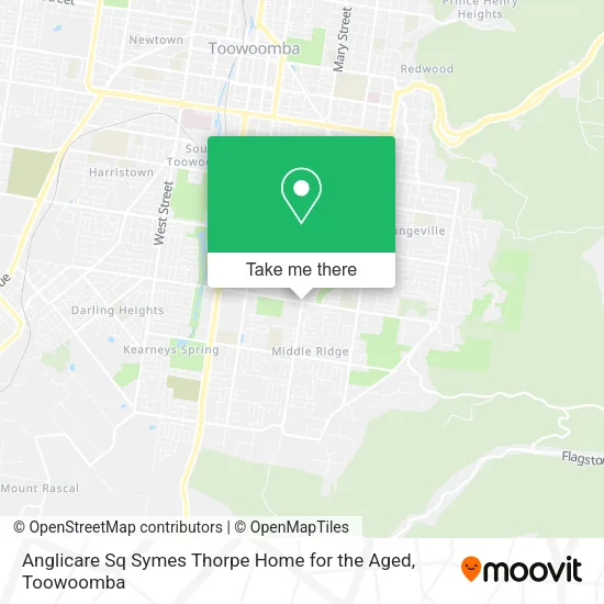 Anglicare Sq Symes Thorpe Home for the Aged map