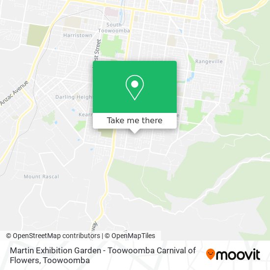 Martin Exhibition Garden - Toowoomba Carnival of Flowers map