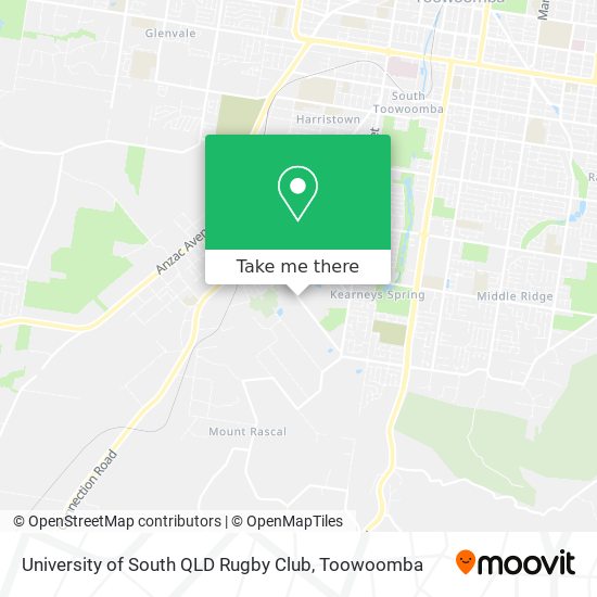 University of South QLD Rugby Club map