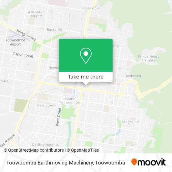 Toowoomba Earthmoving Machinery map