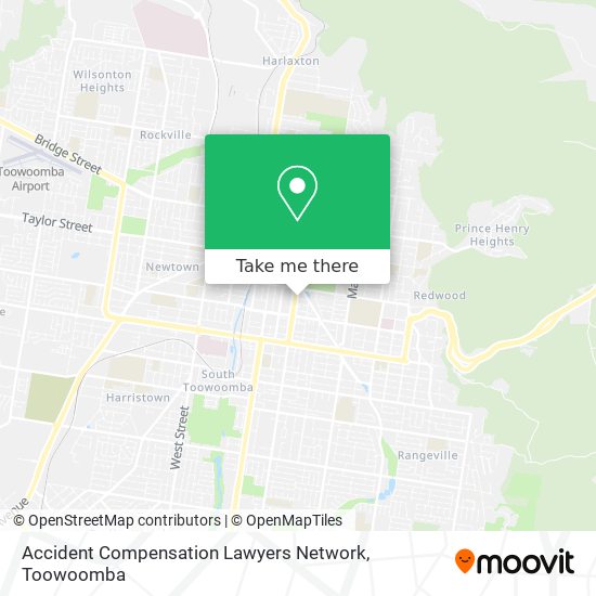 Accident Compensation Lawyers Network map
