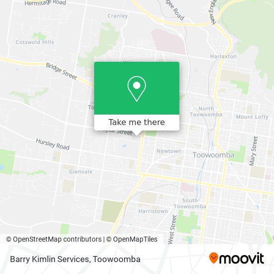 Barry Kimlin Services map