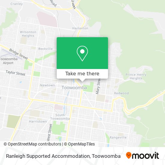 Mapa Ranleigh Supported Accommodation