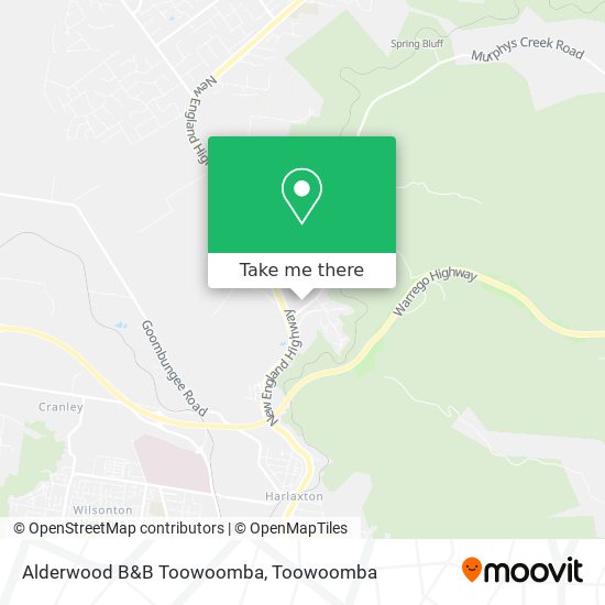 Alderwood B&B Toowoomba map