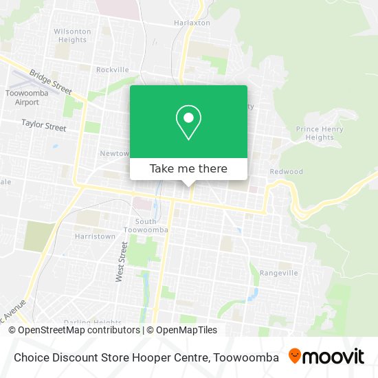 Mapa Choice Discount Store Hooper Centre