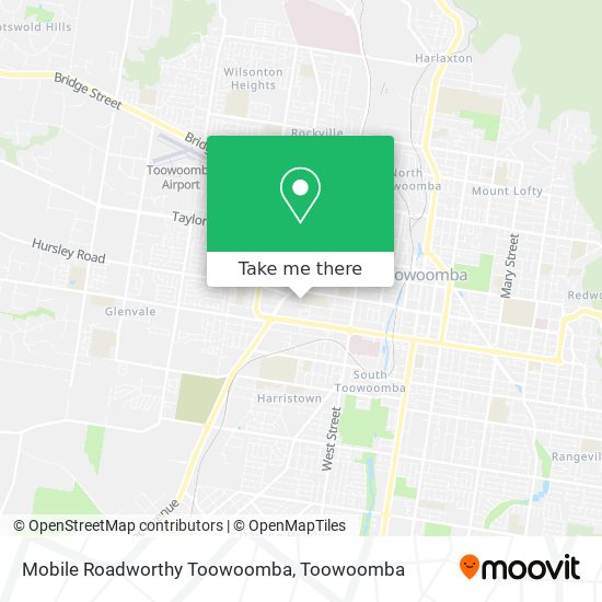 Mapa Mobile Roadworthy Toowoomba