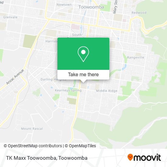 TK Maxx Toowoomba map