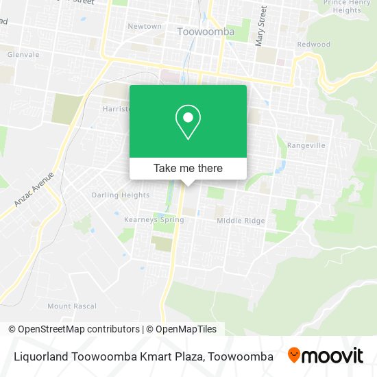 Liquorland Toowoomba Kmart Plaza map