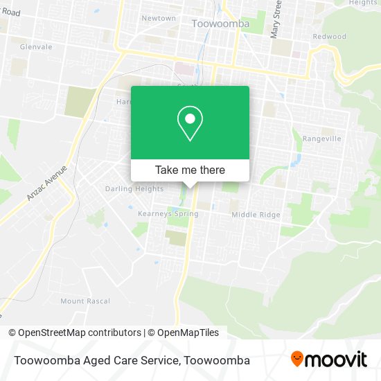 Toowoomba Aged Care Service map