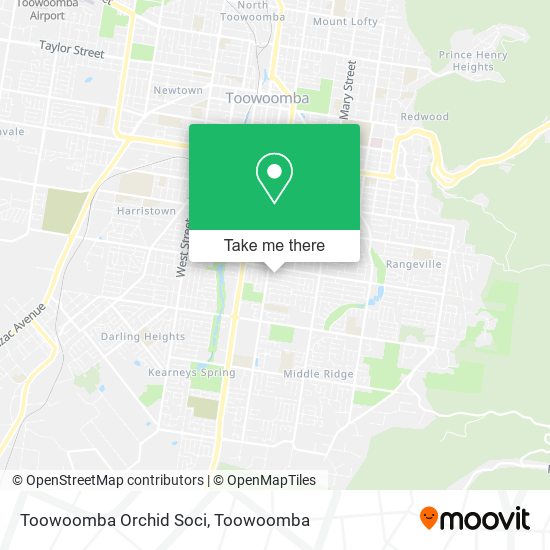 Mapa Toowoomba Orchid Soci