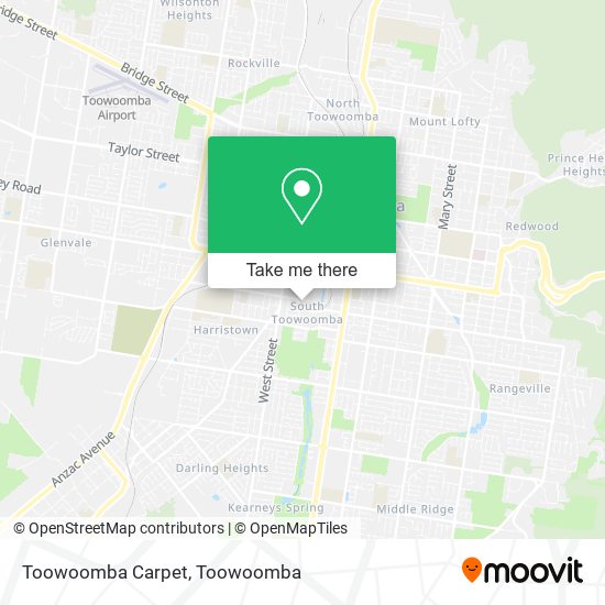 Toowoomba Carpet map