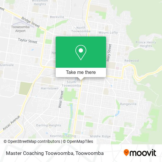 Master Coaching Toowoomba map