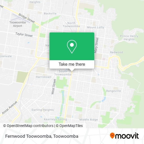 Fernwood Toowoomba map