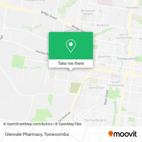 Mapa Glenvale Pharmacy