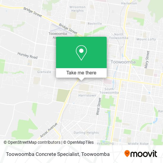 Toowoomba Concrete Specialist map