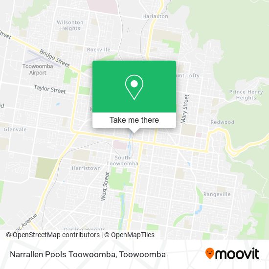 Mapa Narrallen Pools Toowoomba