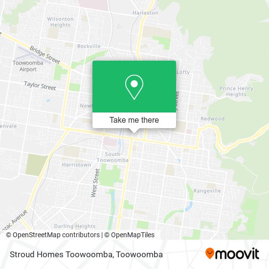 Stroud Homes Toowoomba map