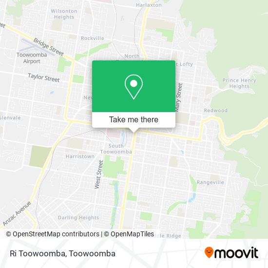Ri Toowoomba map