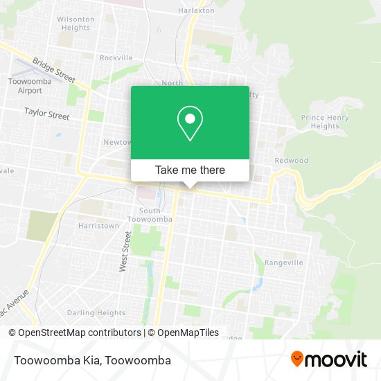 Toowoomba Kia map