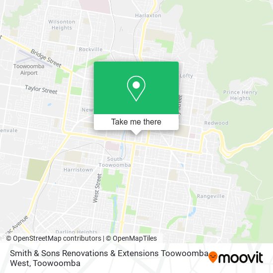 Mapa Smith & Sons Renovations & Extensions Toowoomba West