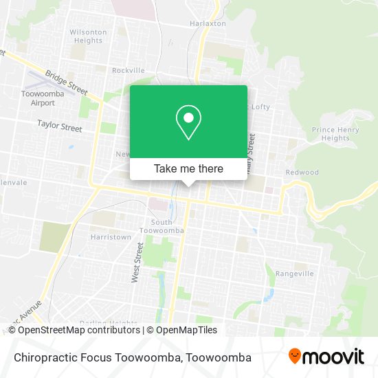 Chiropractic Focus Toowoomba map