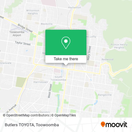 Butlers TOYOTA map