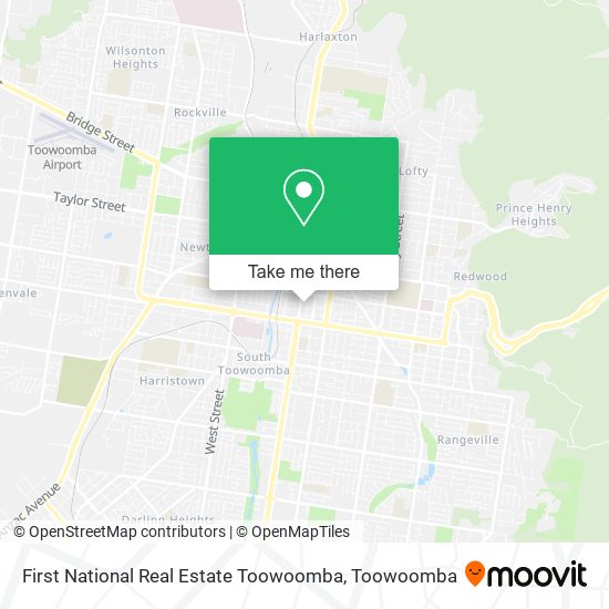 Mapa First National Real Estate Toowoomba