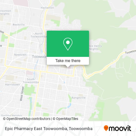 Mapa Epic Pharmacy East Toowoomba