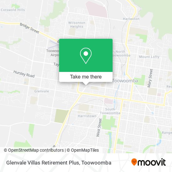 Glenvale Villas Retirement Plus map