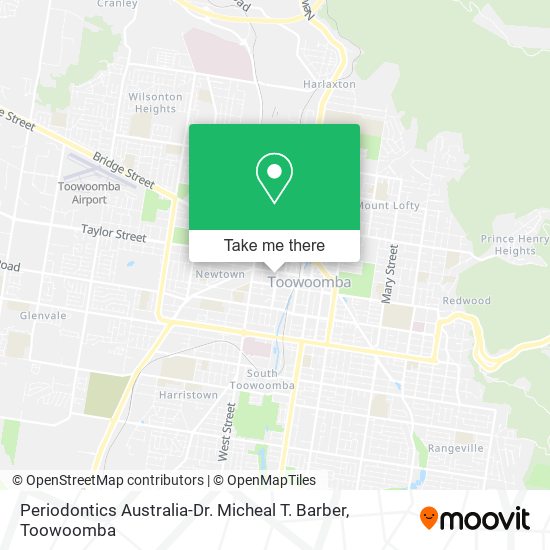 Periodontics Australia-Dr. Micheal T. Barber map