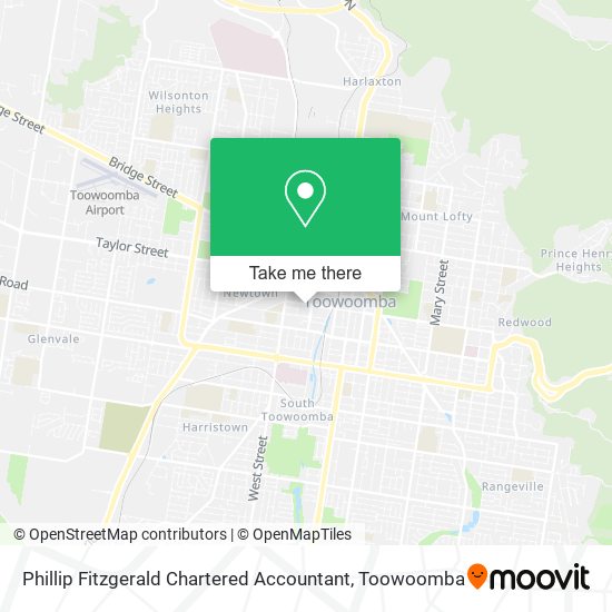 Phillip Fitzgerald Chartered Accountant map