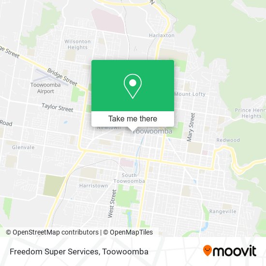 Freedom Super Services map