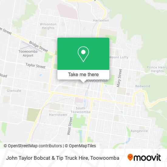 John Taylor Bobcat & Tip Truck Hire map