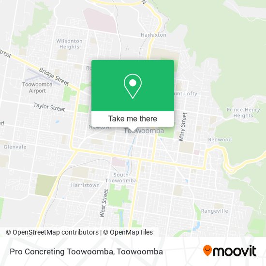 Pro Concreting Toowoomba map