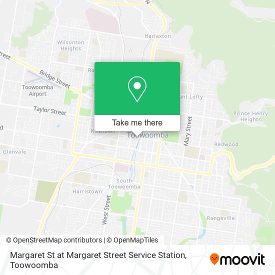 Margaret St at Margaret Street Service Station map