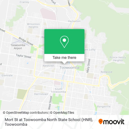 Mapa Mort St at Toowoomba North State School (HNR)