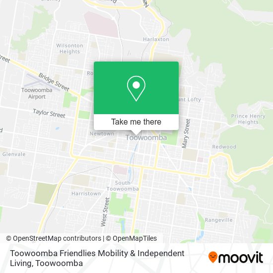 Toowoomba Friendlies Mobility & Independent Living map