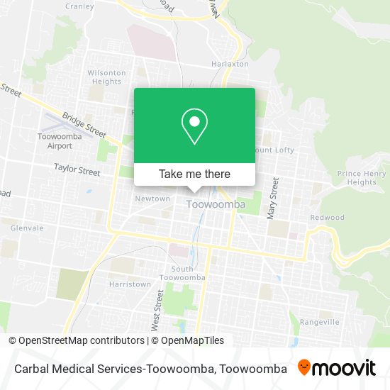 Carbal Medical Services-Toowoomba map