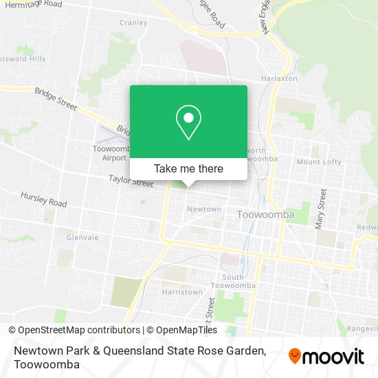 Newtown Park & Queensland State Rose Garden map