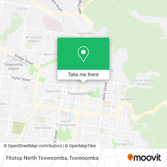 Mapa Fitstop North Toowoomba