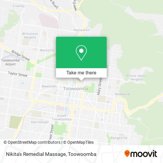 Nikita's Remedial Massage map