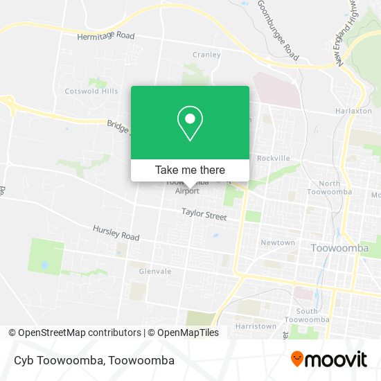Cyb Toowoomba map