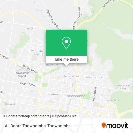All Doors Toowoomba map